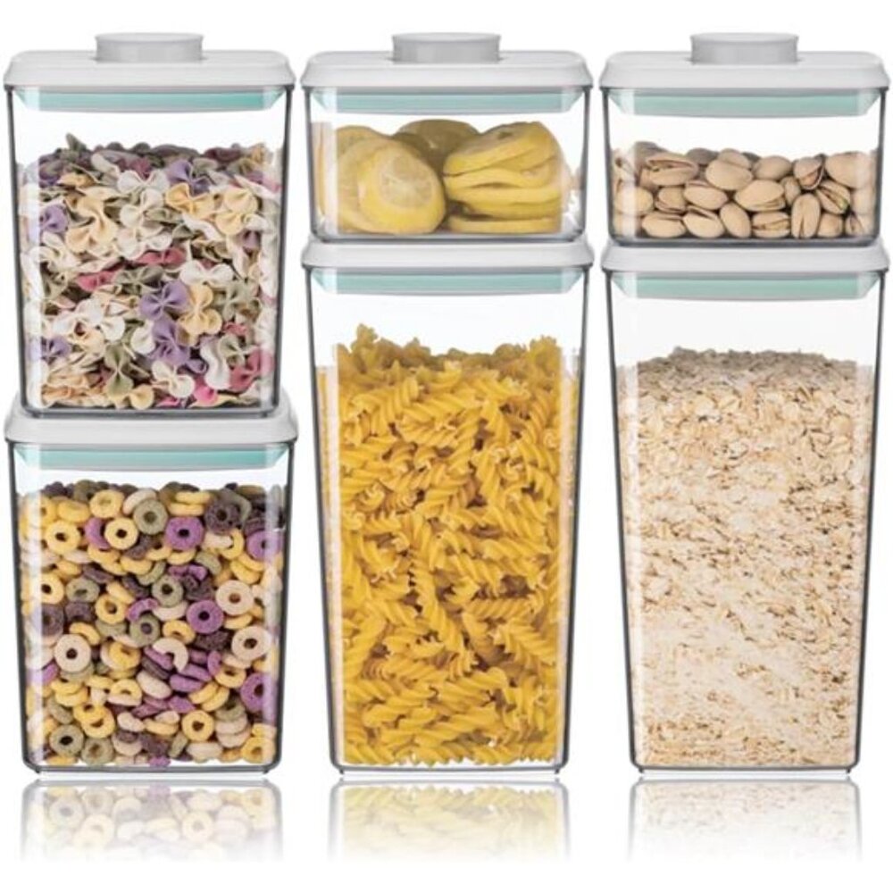 Airtight Food Storage Container Sets with Lids 6Pcs Pop Containers